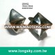 (#SR0402/16x16mm) silver metal pyramid studs for leather bags